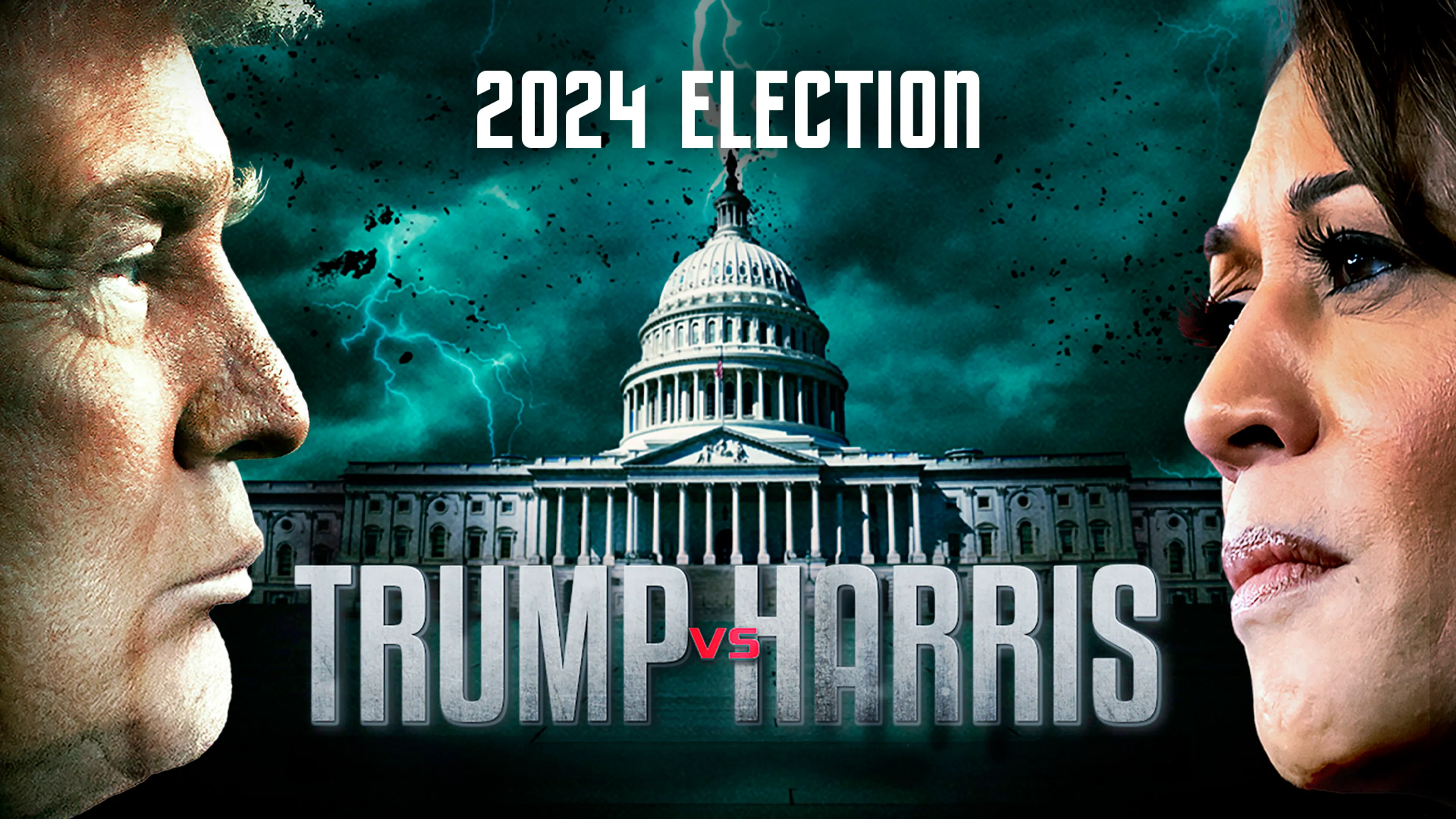 Trump vs Harris: 2024 Election poster
